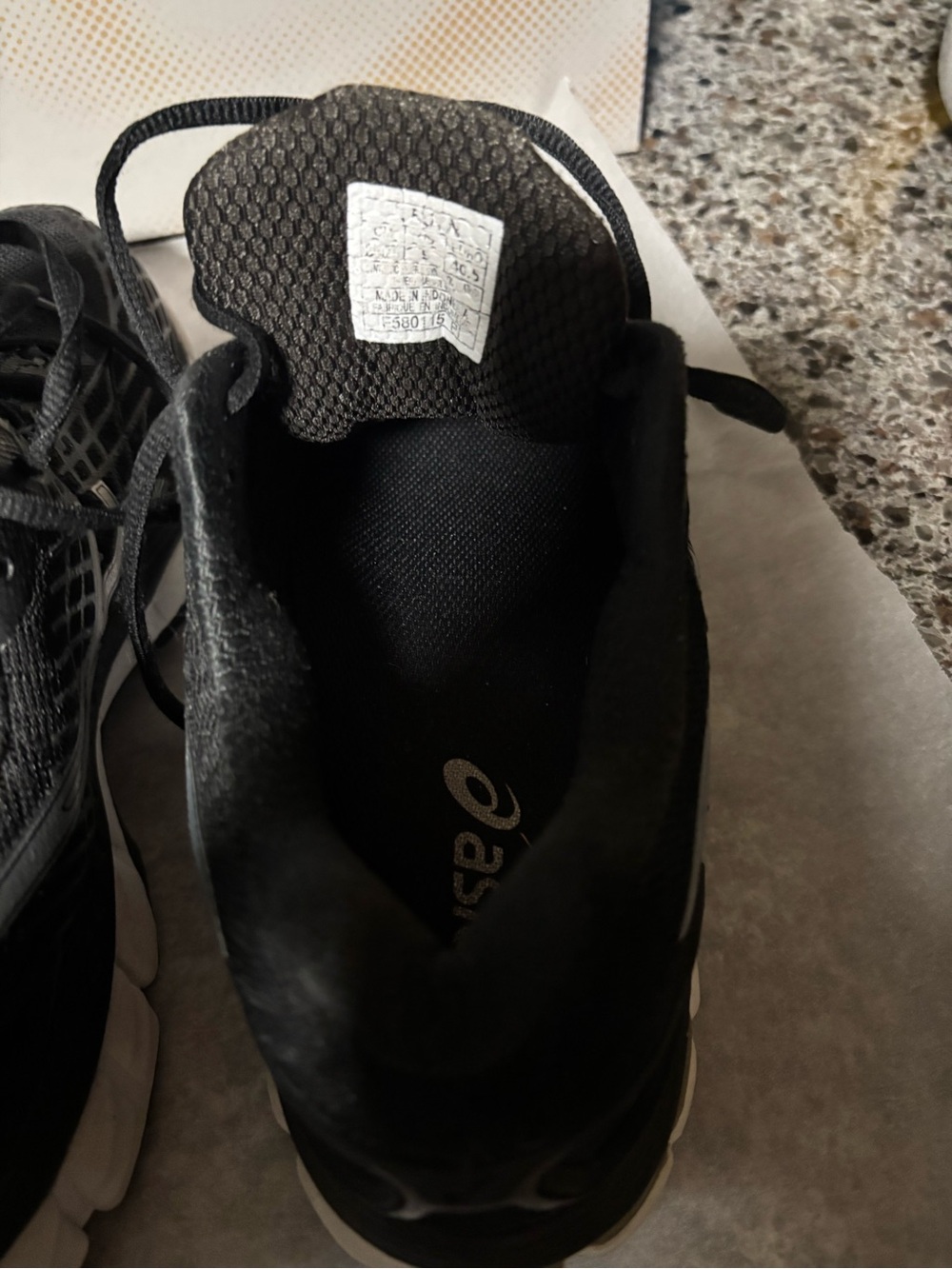ASICS Women’s Gel-Nimbus Running Shoes — Black with Silver Accents - Picture 6 of 11